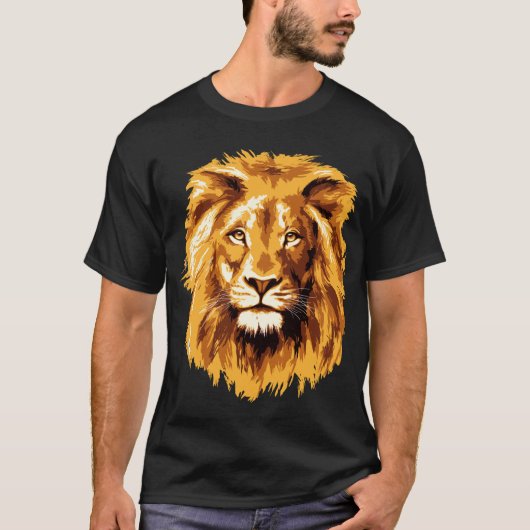 Löwenporträt T-Shirt (Vorderseite)
