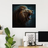 Löwenposter Poster (Heimbüro)