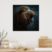 Löwenposter Poster (Küche)
