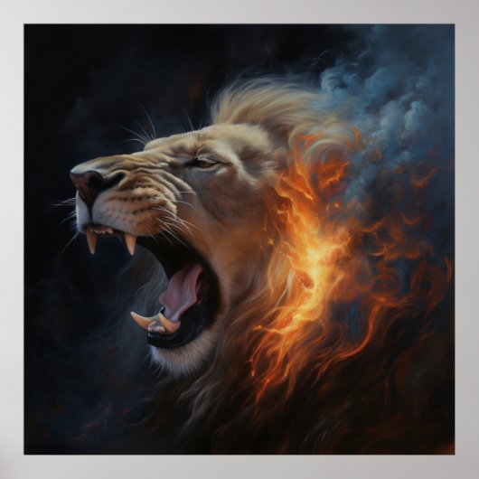 Löwenposter Poster (Vorne)