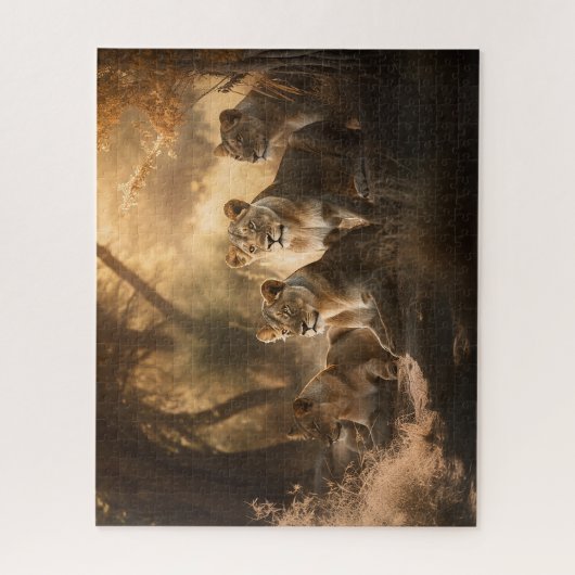 Löwenpride im Shade-Jigsaw-Puzzle Puzzle (Vertikal)
