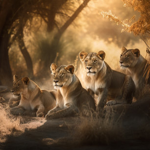 Löwenpride im Shade-Jigsaw-Puzzle Puzzle