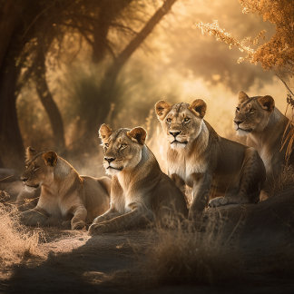 Löwenpride im Shade-Jigsaw-Puzzle Puzzle