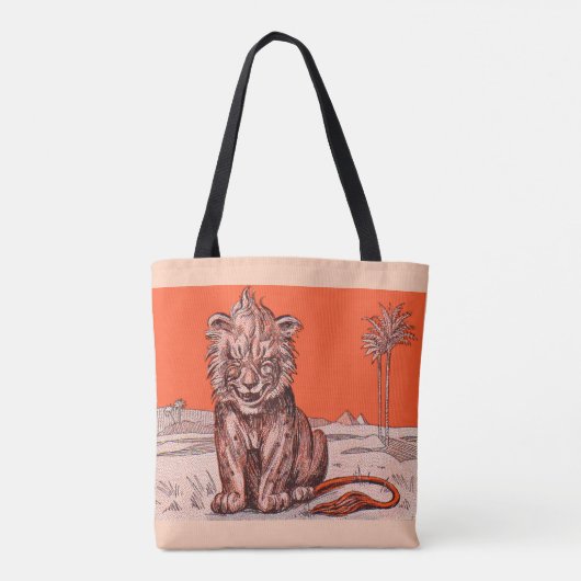 Löwenprint Tasche (Rückseite)