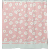 Löwenpuff in rosa Duschvorhang (Vorderseite)