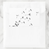 Löwenpuff Rechteckiger Aufkleber (Tasche)