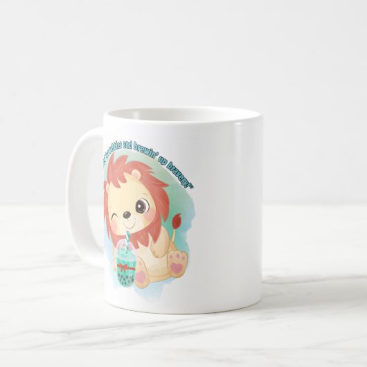 Löwenquote Kaffeetasse (Vorderseite Links)