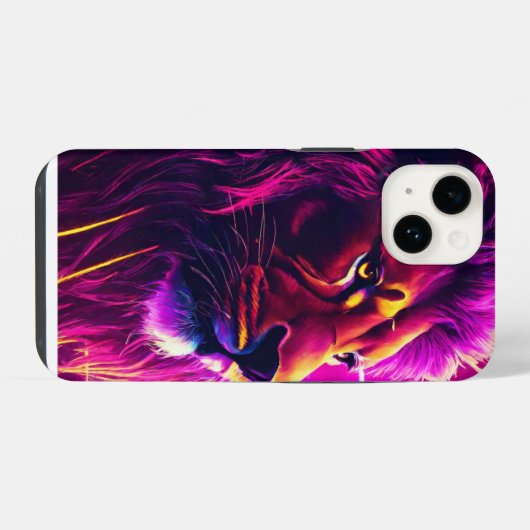 Löwenrückdeckung iPhone Hülle (Rückseite (Horizontal))