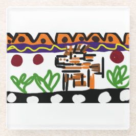 Löwenrückkunst Glasuntersetzer