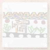 Löwenrückkunst Glasuntersetzer (Rückseite)