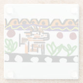 Löwenrückkunst Glasuntersetzer (Rückseite)