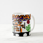 Löwenrückkunst Kaffeetasse (VorderseiteRechts)