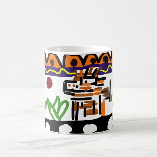 Löwenrückkunst Kaffeetasse (Mittel)