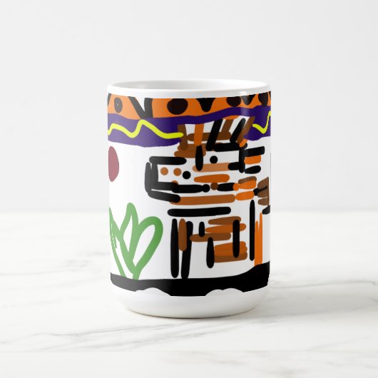 Löwenrückkunst Kaffeetasse (Mittel)