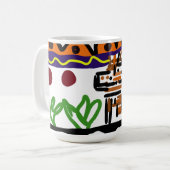 Löwenrückkunst Kaffeetasse (Vorderseite Links)