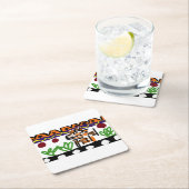 Löwenrückkunst Rechteckiger Pappuntersetzer (Vor Ort)