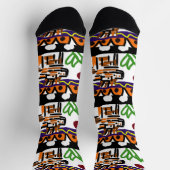 Löwenrückkunst Socken (Oben)