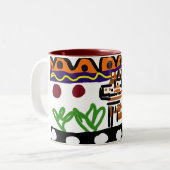Löwenrückkunst Zweifarbige Tasse (Vorderseite Links)