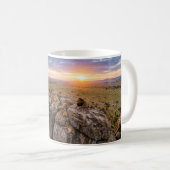 Löwenrudel ruht auf einer Rock-Kaffeetasse Kaffeetasse (VorderseiteRechts)