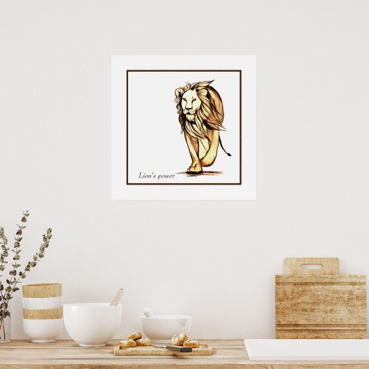 Löwens Power Poster (Küche)
