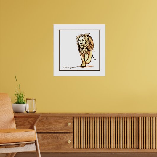 Löwens Power Poster (Wohnzimmer 2)
