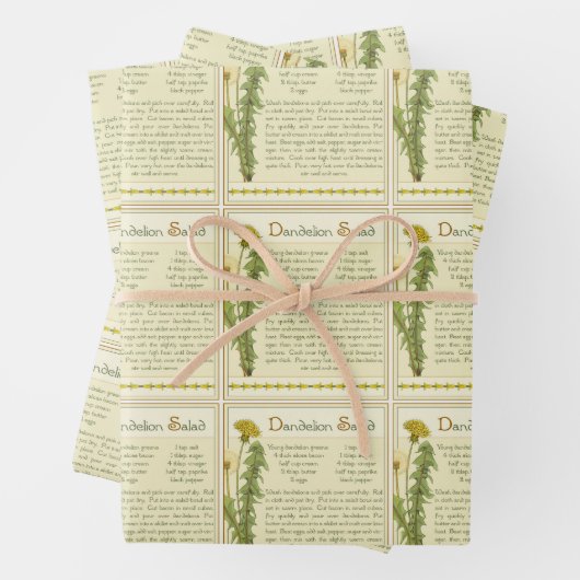 Löwensalat Geschenkpapier Set (Beispiel)