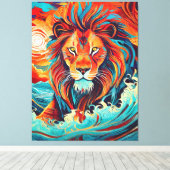 Löwensche Feuertanze Leinwanddruck (Insitu (Holzboden))