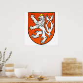 Löwenschild der Niederlande Poster (Küche)