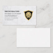 Löwenschild | Finanzen | Anleger von echtem Anwese Terminkarte (Vorne/Hinten)