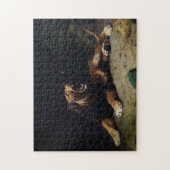 Löwenschnappen bei einem Schmetterling Puzzle (Vertikal)