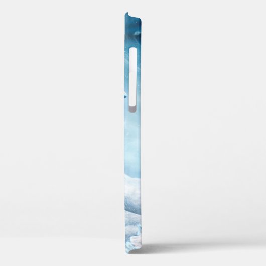 Löwenschnee liegend Tier Case-Mate iPhone Hülle (Rückseite / Links)