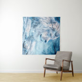 Löwenschnee liegend Tier Wandteppich (Beispiel (Horizontal))