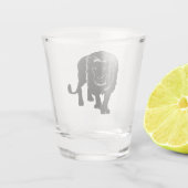 Löwenschuss-Glas - individuell anpassbar Schnapsglas (Rückseite)