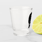 Löwenschuss-Glas - individuell anpassbar Schnapsglas (Links)