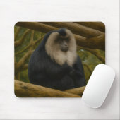 Löwenschwanzmakaque im Schutzgebiet der Wälder Mousepad (Mit Mouse)