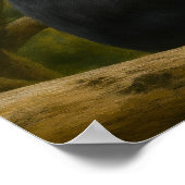 Löwenschwanzmakaque im Schutzgebiet der Wälder Poster (Ecke)