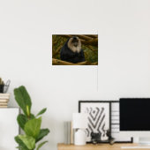Löwenschwanzmakaque im Schutzgebiet der Wälder Poster (Heimbüro)