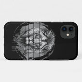Löwenschwarz und weiß Case-Mate iPhone hülle (Rückseite (Horizontal))