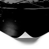 Löwenschwarz und weiß poster (Ecke)