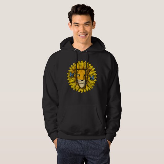 Löwensonnenblume Hoodie (Vorne ganz)