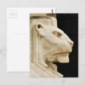 Löwenstatue in Nottingham Postkarte (Vorne/Hinten)