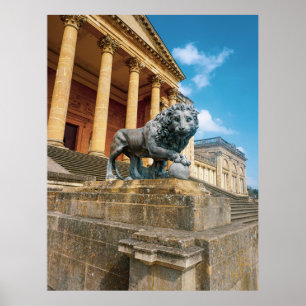 Löwenstatue Poster