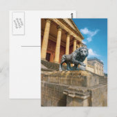 Löwenstatue Postkarte (Vorne/Hinten)