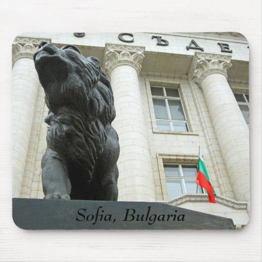 Löwenstatue, Sofia, Bulgarien Mousepad (Vorne)