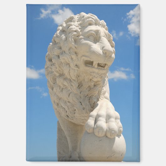 Löwenstatue St. Augustine, Florida Magnet (Vorderseite)