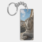 Löwenstatue vor San Francesco di Paola Schlüsselanhänger (Vorderseite links)