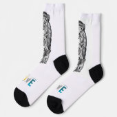 Löwenstolz x Sei immer mutig – Mutige Crew Socken (Linkes Detail)