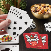Löwentanz zum Mondneujahr Spielkarten (In Situ)
