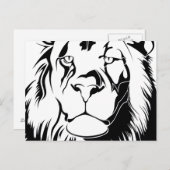 Löwentribal 002 postkarte (Vorne/Hinten)