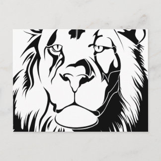 Löwentribal 002 postkarte